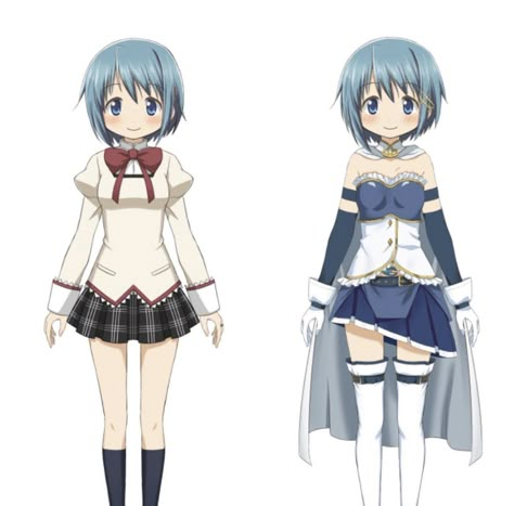 Modoka Magica Characters, Madoka Character Sheet, Madoka Magica Uniform, Madoka Full Body Png, Madoka Magica Base Oc, Sayaka Miki Cosplay, Sayaka Madoka Magica, Magic Madoka, Madoka Magica Sayaka