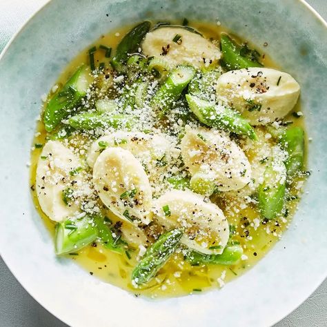 53 Spring Recipes to Get You Really Excited for the Season | Bon Appétit Best Ricotta Recipes, Green Garlic Recipes, Andy Baraghani, Ricotta Dumplings, Spring Recipe, Green Garlic, Ricotta Recipes, Sauteed Veggies, Spring Recipes