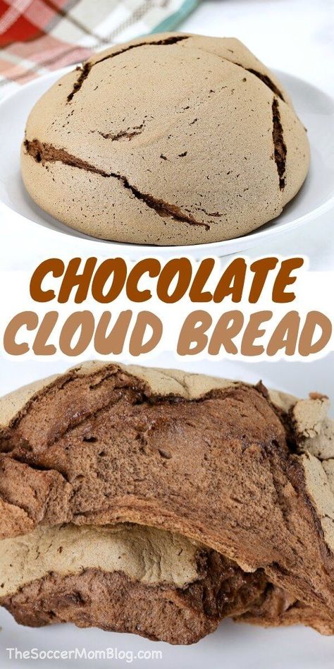 Cloud Bread, Low Carb Bread, Viral Tiktok, Keto Desserts, Mom Blog, Low Carb Keto Recipes, Bread Recipes Homemade, Soccer Mom, Love Chocolate