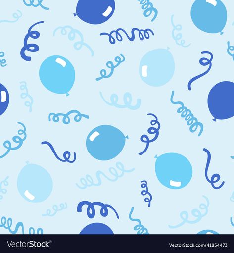 Blue Birthday Wallpaper, Birthday Pattern Wallpaper, Blue Balloons Background, Blue Birthday Background, Fun Keyboards, Natural Birthday, Birthday Pattern, Birthday Vector, Watch Wallpapers