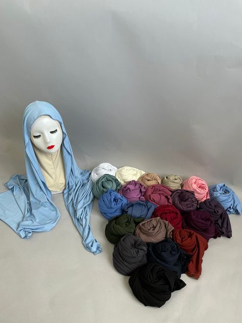 Jersey Veils, Jersey Hijab Scarfs, Alhumdulillah Quotes, Jersey Scarf, Jersey Hijab, Hijab Scarf, Scarfs, Hijab Fashion, Veil