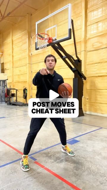 Fadeaway Fitness on Instagram: "POST MOVES CHEAT SHEET 📝📝 — Follow @fadeawayfit for more Basketball Skills Content Daily !! •• #FadeawayFitness  . . . . . #basketball #basketballtraining #basketballtrainer #basketballworkout #basketballtips #basketballdrills #basketballmoves #basketball🏀 #explore #explorepage" Basketball Post Moves, Post Moves Basketball, Fadeaway Basketball, Basketball Practice Plans, Basketball Workouts Training, Basketball Moves, Basketball Practice, Basketball Plays, Basketball Tips