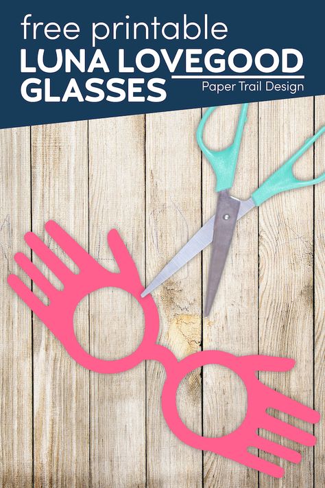 Print these free printable Luna Lovegood glasses and make your own DIY last minute Harry Potter cosplay or Halloween costume. Luna Lovegood Glasses Printable, Diy Luna Lovegood Glasses, Luna Lovegood Cake, Luna Lovegood Birthday, Luna From Harry Potter, Glasses Template, Luna Costume, Spaghetti Party, Betty Spaghetti