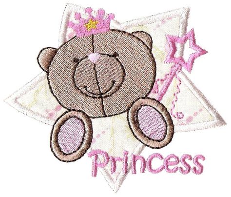 Princess bear machine embroidery design by xxxstitchvillexxx, $2.00 Bear Applique, Machine Embroidery Designs Projects, Best Embroidery Machine, Machine Pattern, Learn Embroidery, Machine Embroidery Applique, Japanese Embroidery, Sewing Embroidery Designs, Free Machine Embroidery Designs