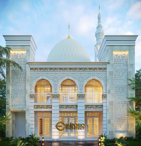 Roundabout Design, Mosque Modern, Classic Villa Design, Mosque Design Islamic Architecture, Temple House, Emporio Architect, Mosque Design, Gates Design, Entrance Gates Design