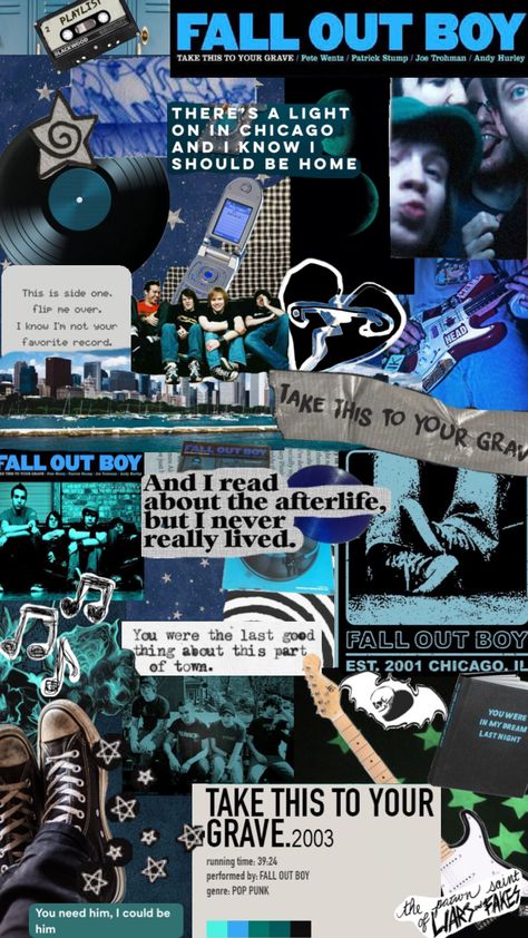 Boy Wallpaper Aesthetic, Fall Out Boy Poster, Fall Out Boy Wallpaper, 2000s Wallpaper, Goth Memes, Andy Hurley, Joe Trohman, Boy Wallpaper, Classic Rock And Roll