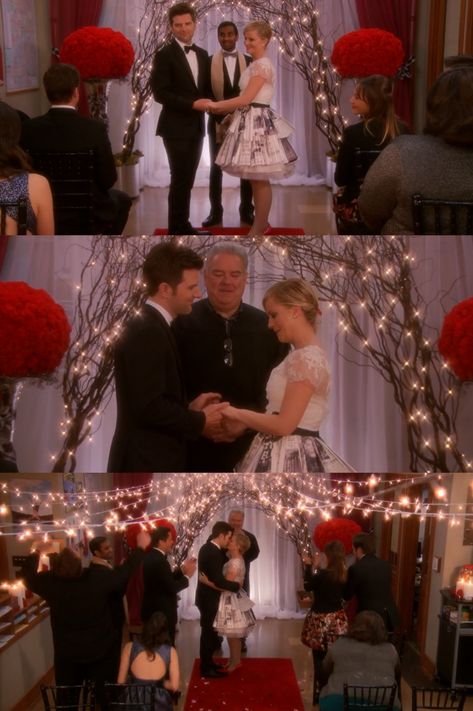 Leslie and Ben's wedding Leslie And Ben, Parks And Rec, Parks N Rec, Tv