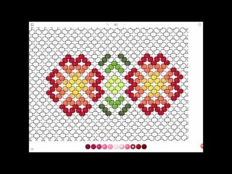 Huichol Beading Pattern, Huichol Beading, Huichol Bracelet, Huichol Pattern, Bracelet Or, Bracelet Beading, Beading Netting, Loom Pattern, Bead Weaving Patterns