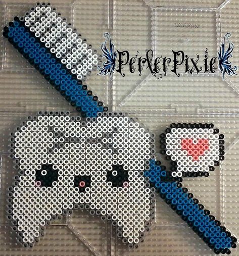 Perler Creations, Easy Perler Beads Ideas, Fuse Bead Patterns, Arte 8 Bits, Hama Beads Design, Perler Crafts, Bead Sprite, Hama Beads Patterns, Beads Pictures