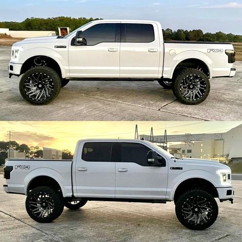 Ford F150 Lifted, Denali Truck, Custom Ford Trucks, Ford Super Duty Trucks, Fords 150, Ford Trucks F150, Ford Ranger Truck, Super Duty Trucks, White Truck