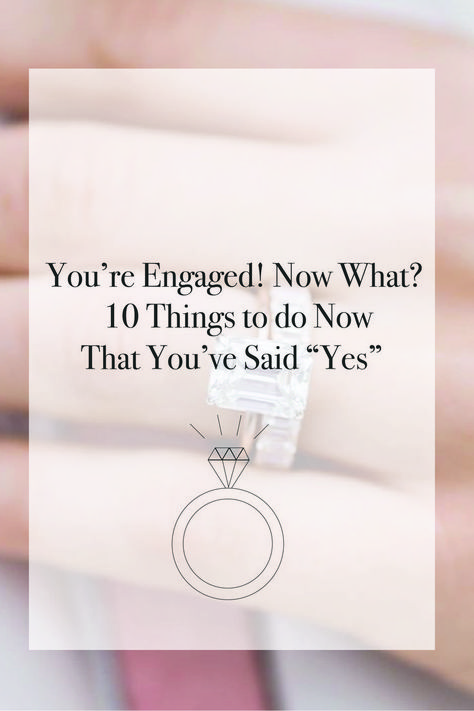 You're engaged, now what?! Learn what the next steps are after you get engaged! #engaged #wedding #weddingplanning #weddingstationery #weddingvendor #engagement #love What To Do After You Get Engaged, I Just Got Engaged Now What, Steps After Engagement, Just Got Engaged Now What, Engagement Quotes Getting Engaged, Just Engaged Pictures, Engagement Announcement Ideas, Engaged Pictures, Engaged Now What