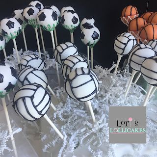 Lori's Lollicakes : 🏐🏀⚽️ Sports themed cake pops Volleyball Cake Pops, Soccer Ball Cake Pops, Basketball Cake Pops, Volleyball Cake, Soccer Ball Cake, Themed Cake Pops, Sports Themed Cakes, Sports Party Favors, Basketball Cake