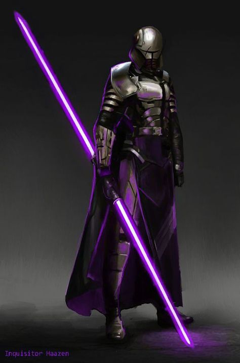 Jedi Battle Armor, Swtor Concept Art, Star Wars Oc Male Sith, Star Wars Jedi Concept Art, Jedi Armor Concept Art, Purple Lightsaber Jedi, Jedi Knight Armor, Jedi Knight Oc, Star Wars Armor Concept Art