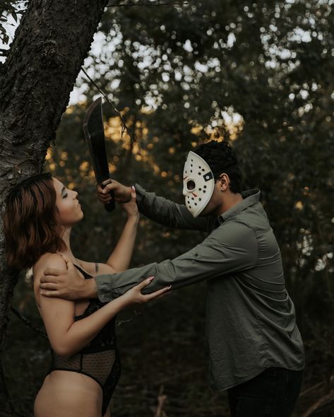 Happy Friday 🔪🖤✨ 📸: @camfield_photography ~ ~ ~ #fridaythe13th #jasonvoorhees #jason #horror #horrormovies #halloween #halloweenphotoshoot #discoverunder5k #discoverunder10k #dfwphotographer #dfwmodels Jason Voorhees Couple Costume, Jason Voorhees Photoshoot, Freddy Vs Jason Movie, Jason Horror, Friday The 13th Memes, Friday The 13th Memes Humor, Halloween Photoshoot, Jason Voorhees, Friday The 13th