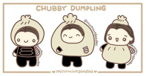 Look at my smol chubby dumpling child cosplaying as dumplings (*´꒳`*) (We were trying to see which dumpling costume works best for him) #BuckyBarnes #WinterSoldier #sebastianstan #chubbydumpling #mintmintdoodles Dumpling Costume, Bucky Barnes Aesthetic, Baby Avengers, James Buchanan "bucky" Barnes, Captain America And Bucky, Bucky And Steve, Costume Works, Bucky Barnes Winter Soldier, Nerd Humor