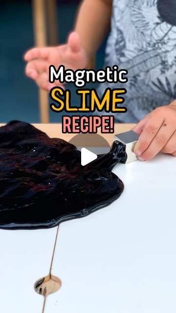 7 Days of Play on Instagram: "Comment SLIME to get the recipe and list of supplies for making magnetic slime! 😲 This is such a fun way to combine science and sensory play — it’s definitely one of our favorite slime recipes to make. 😍 Save this post so you don’t forget to make it too — just tap the bookmark/save button in the bottom right! 🙌

If you’re new here, hi 👋 I’m Michelle — follow @7daysofplay so the automation works correctly, plus you’ll get to see all of our fun ideas! 🤩

#scienceexperiment #stemkids #kidactivities #summeractivities #slimerecipe #sensoryplay" Pet Games For Kids, Slime Business, Magnetic Slime, Slime Recipes, Science Tools, Homemade Slime, Sensory Room, Science Toys, Stem For Kids