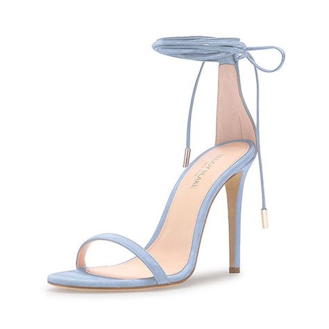 Light Blue Heels, Suede Set, Blue Sandals Heels, Trending Summer Nails, Teddy Blake, Blue High Heels, Heels Prom, Branded Shoes, Dr Shoes