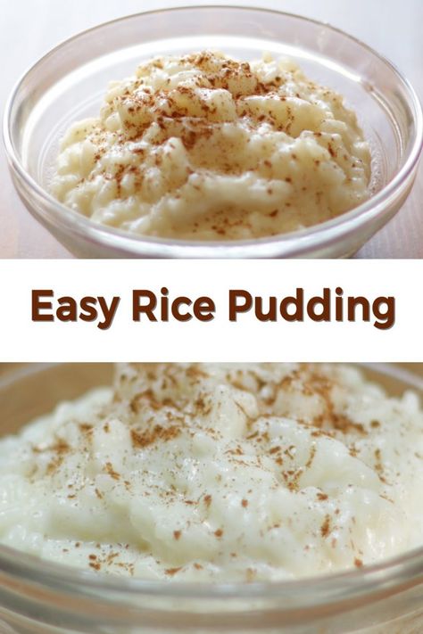 Rice Pudding With Minute Rice, Best Rice Pudding Recipe, Rice Pudding Recipe Easy, Homemade Rice Pudding, Easy Rice Pudding, Rice Pudding Recipes, Rice Pudding Recipe, Minute Rice, Easy Rice