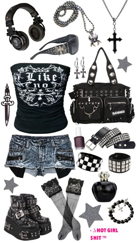 #outfitinspo #beauty #dior #emo #y2k #chromehearts #blackandwhite Closet Organization Tips, Fashion Wedding Dress, Mcbling Fashion, Beauty Dior, Trashy Outfits, Emo Y2k, Summer Fashions, Emo Outfits, 2000s Fashion Outfits