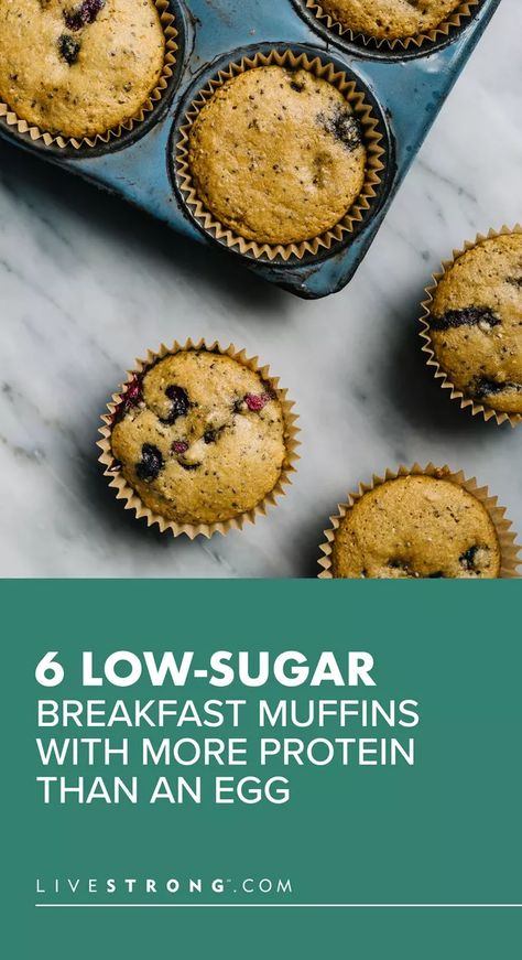 Microwave Recipes Breakfast, Low Sugar Muffins, Healthy Blueberry Recipes, Low Sugar Breakfast, Blueberry Recipes Breakfast, Banana Protein Muffins, Protein Muffin Recipes, Healthy Blueberry Muffins, Healthy Breakfast Muffins