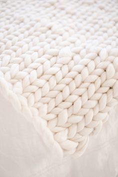 DIY Gift Guide: Hand Knitted Throw Blanket - Lauren Conrad Detail Craft, Hand Knitted Throws, Knitted Throw Blanket, Diy Blanket, Hand Knit Blanket, Stocking Pattern, Blanket Diy, Knit Throw, Knit Throw Blanket