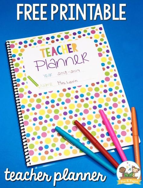 Best Teacher Planner for Preschool Free printable for teachers #preschool Preschool Teacher Planner, Preschool Journaling, Teacher Prints, Panda Activities, Free Teacher Binder, Teachers Planner, Best Teacher Planner, Free Printable Rainbow, Preschool Planner