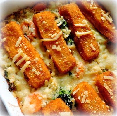 Recipes Using Fish Sticks, Fish Stick Dinner Ideas, Fish Stick Casserole, Recipes With Fish Sticks, Side Dishes For Fish, Fish Supper, Free Range Eggs, Cooking Light Recipes, Recipes Seafood