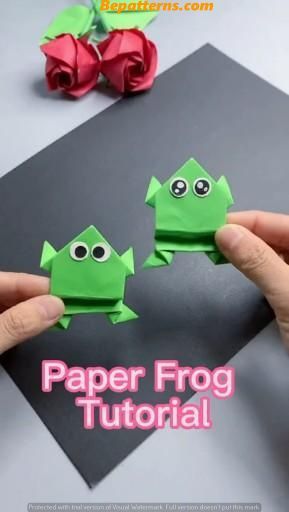 Craft Room Storage Solutions: Maximize Space and Creativity Frog Origami, Frog Tutorial, Paper Frog, Easy Origami For Kids, Origami Frog, Paper Folding Crafts, Jumping Frog, Kids Origami, Crafts Origami