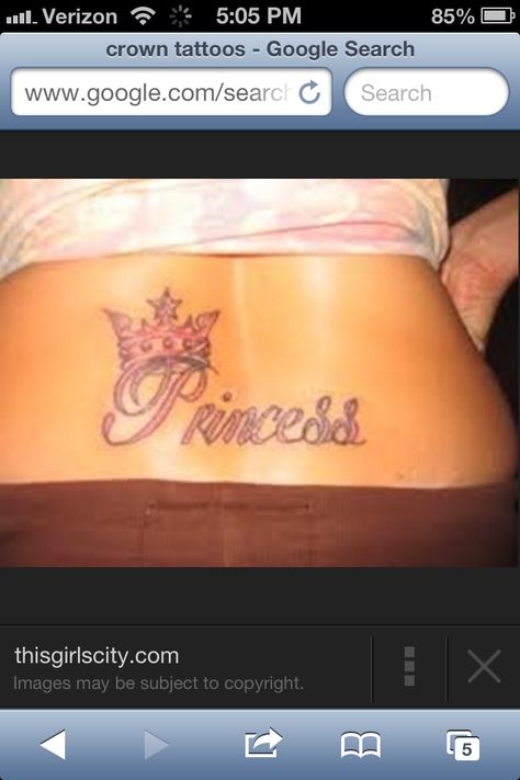 Princess Crown Tattoo And Meanings, The Crown Tattoo, Princess Crown Tattoos, Princess Tattoos, Crown Tattoos, Crown Tattoo Design, Cute Tattoo, Princess Tattoo, Star Tattoo Designs