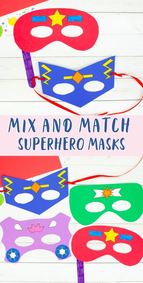 Printable Superhero Masks, Superhero Mask Template, Superhero Craft, Superhero Toddler, Super Hero Activities, Hero Crafts, Superhero Classroom Theme, Superhero Mask, Superhero Crafts