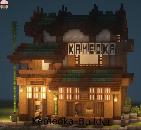 милая японская кафешка, где можно покушать рамен в майнкрафт Japanese Cafe Minecraft, Japanese Restaurant Minecraft, Minecraft Ramen Shop, Cat Cafe Minecraft, Cafe Minecraft, Minecraft Restaurant, Planet Caravan, Japanese Coffee Shop, Minecraft Japanese