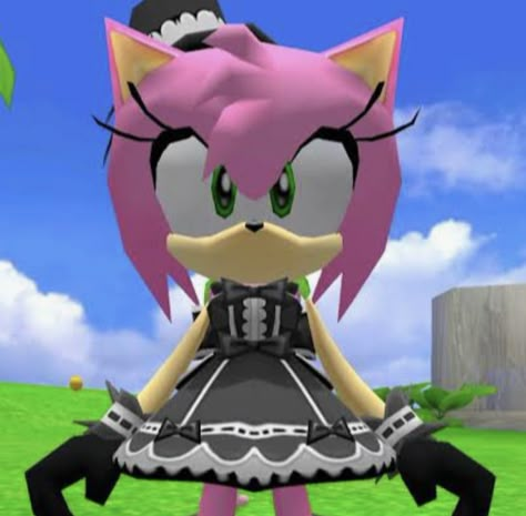 Gothic Amy Rose, Goth Amy Rose, Amy Rose Pfp, Amy Sonic, Rosé Core, Amy The Hedgehog, Japanese Video Games, Dark Artwork, Blue Hedgehog