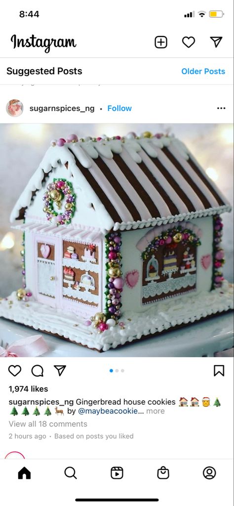 Gingerbread Bakery, Ginger House, Gingerbread House Parties, Layered Cake, Gingerbread Houses, Fun Desserts, Gingerbread House, Cookie Decorating, Cupcake Cakes