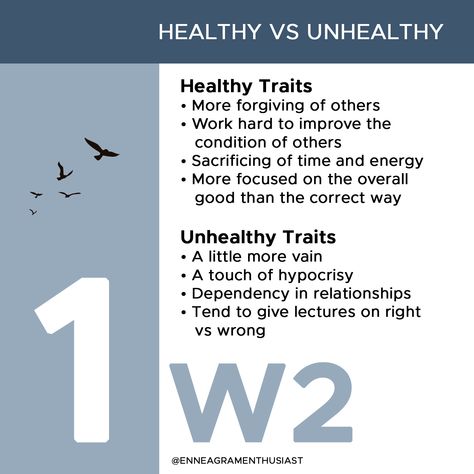 For the Type 1, here are some differences between the wing 9 and wing 2. ⁣ Enneagram 7w6, Enneagram Wings, Type 1 Enneagram, Enneagram 1w2, Enneagram One, Enneagram Type One, Enneagram 1, Mental Fitness, Personality Psychology