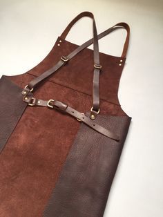 Leather apron cross Leather Aprons, Mens Apron, Barista Apron, Barber Apron, Cross Back Apron, Shop Apron, Leather Apron, Leather Workshop, Aprons For Men