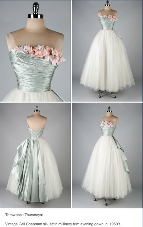 40s Fashion 1940s Style Evening Gowns, 1950s Fashion Evening Dresses, 1950 Evening Gowns, Ceil Chapman 1950s, 1940s Gowns Evening Dresses, 1960s Ball Gown, 50s Evening Dress, Ceil Chapman Dress, 1940s Dresses Formal Evening Gowns