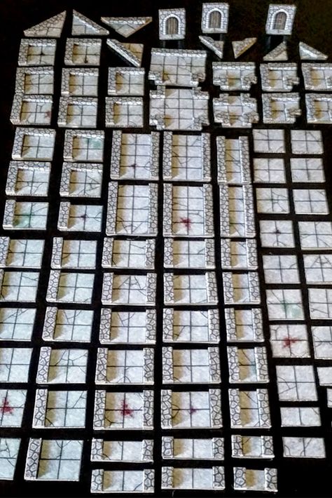 Dungeon Tiles Diy, Dnd Dungeon Tiles, Dnd Scenery Diy, Dungeons And Dragons Terrain, Dnd Tiles, Dungeons And Dragons Diy, Dnd Diy, Dnd Terrain, Dnd Crafts