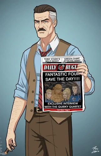 J Jonah Jameson Art, J Jonah Jameson Comic, Mcu Art, Special Drawings, Jonah Jameson, J Jonah Jameson, Earth 27, Animated Spider, Phil Cho