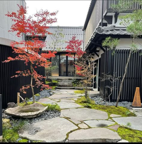 Japanese Courtyard Garden, Japanese Garden Backyard, Japanese Garden Style, Modern Japanese Garden, Small Japanese Garden, Japanese Style Garden, Japanese Garden Landscape, Zen Garden Design, Japan Garden