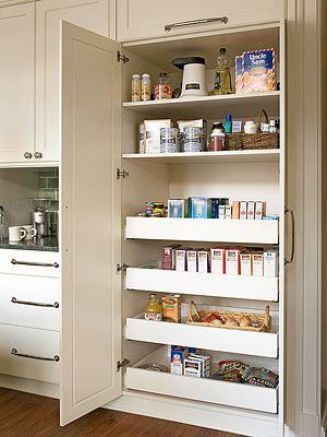 Desain Pantry Dapur, Food Spices, Pantry Drawers, Built In Pantry, Desain Pantry, Kabinet Dapur, Kitchen Organization Pantry, Pantry Ideas, Kitchen Pantry Design