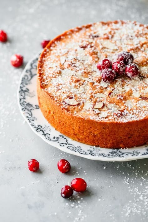 Cranberry Christmas Cake Cranberry Crumb Cake, Cranberry Christmas Cake, Cranberry Christmas, Holiday Baking List, Cranberry Cake, Almond Meal, Almond Extract, Recipe Dessert, Almond Flavor