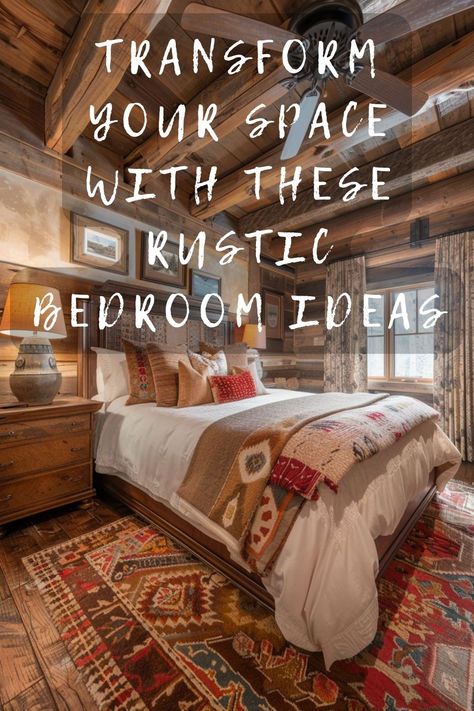 Ready To Craft Your Dream Bedroom? Click To Discover How To Blend Natural Elements And Rustic Charm For A Perfect Bedroom Oasis! 🌾🌟 #DreamBedroom #RusticCharm #NaturalDecor #HomeInspiration #BedroomDesign Montana Bedroom Ideas, Montana Bedroom, Extremely Small Bedroom Ideas, Rustic Cabin Bedroom, Cabin Bedroom, Bedroom Oasis, Rustic Bedding, Perfect Bedroom, Mountain House