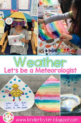 KinderbyKim's Blogspot!: Let's Be Meteorologist! Weather Craft Kindergarten, Weather Kindergarten Crafts, Weather In Kindergarten, Weather Stem Activities Kindergarten, Kindergarten Weather Activities, Weather Kindergarten Activities, Weather Unit Kindergarten, Weather Activities For Kindergarten, Waves Science