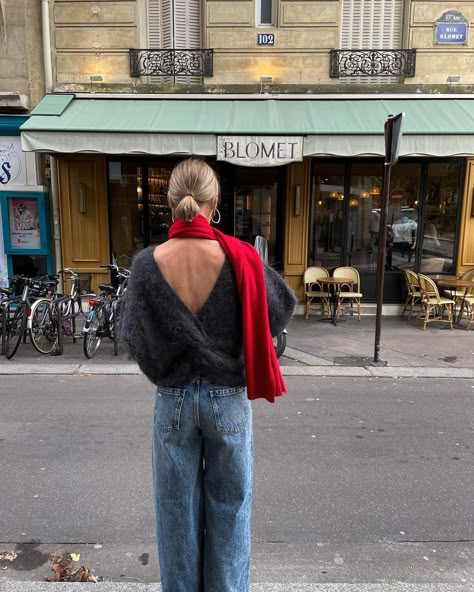 Red Scarf Outfit, Scarf Aesthetic, Instagram Advertisement, Autumn Layering, Gloves Outfit, Scarf Outfit, Autumn Fits, Red Scarf, Layering Outfits