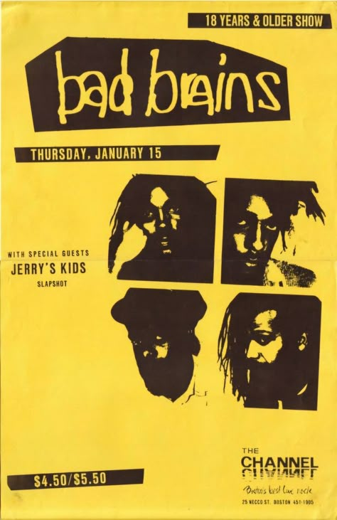 bad brains Bad Brains Poster, Punk Bands Posters, Punk Posters, Bad Brains, Punk Flyers, Bad Brain, Punk Poster, Dark Wave, Concert Flyer