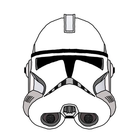 Clone Trooper Drawing, Phase 2 Clone Trooper, Helmet Drawing, Clone Trooper Helmet, Helmet Tattoo, Star Wars Drawings, Star Wars Tattoo, Star Wars Images, Clone Trooper