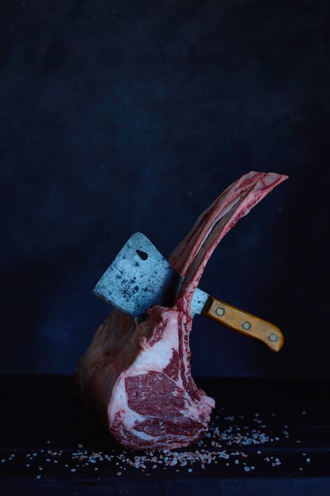 Healthy Eating Preschool, Butcher House, Meat Photography, Meat Art, Gastronomy Food, Stags Head, Styling Food Photography, Meat Restaurant, Photography Food Styling