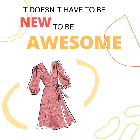 Not to fast fashion It doesn’t have to be new to be awesome Secondhand cloth quotes Preloved Clothes Quotes, Thrift Clothes Quotes, Second Hand Clothes Quotes, Thrift Business, Thrifty Clothes, Thrifting Quotes, Namecard Design, Clothes Quotes, Clothes Layout