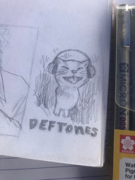 Deftones Drawing Easy, Deftones Drawing Ideas, Deftones Doodle, Random Art Doodles, Deftones Painting Ideas, Deftones Painting, Deftones Sketch, Deftones Wall Art, Room Posters Deftones