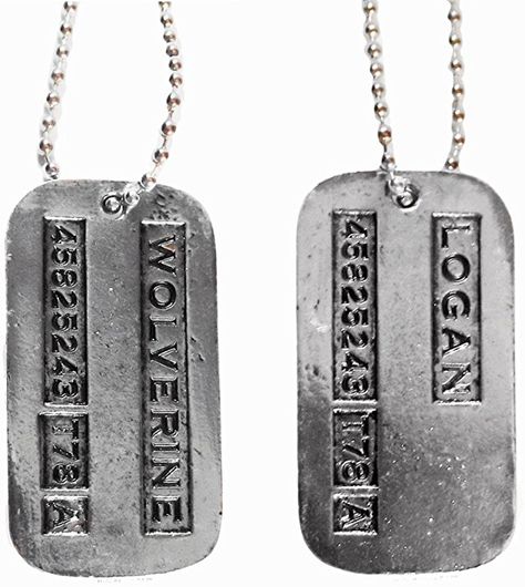 Wolverine Dog Tags, Wolverine Logan, The Wolverine, Wolverine Hugh Jackman, Dog Tags Military, Dog Tag Pendant, Logan Wolverine, Comic Book Superheroes, Wolverine Marvel